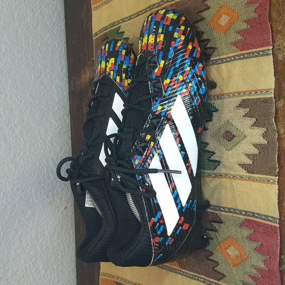 Adidas Freak Carbon Men's Low-Top Football Cleats Sz 12.5, Black/Multi-Color - Picture 3 of 7